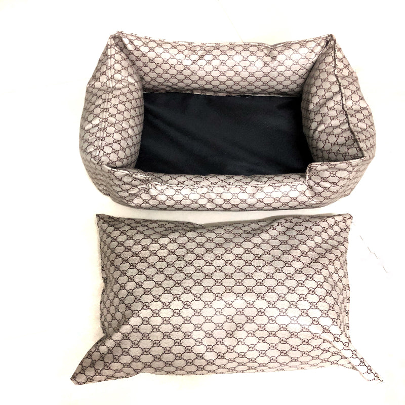 Designer Brown Dog Bed