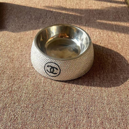 CC Dog Crystal Bowl