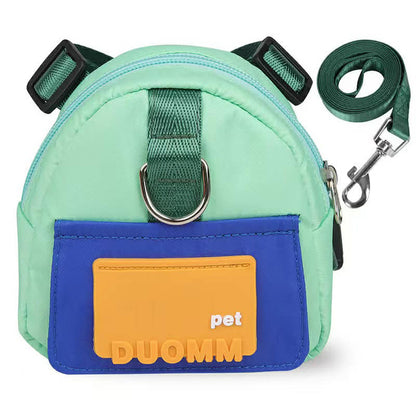 Pomeranian Walking Set – Backpack, Harness & Leash