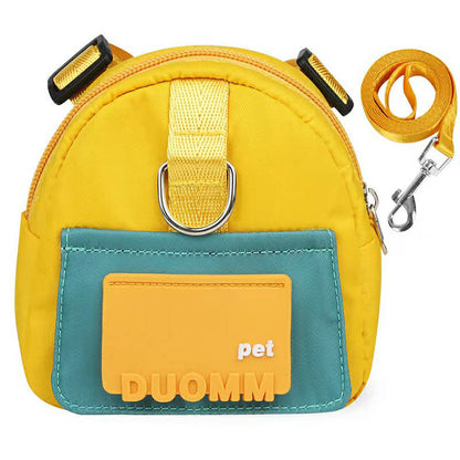 Pomeranian Walking Set – Backpack, Harness & Leash