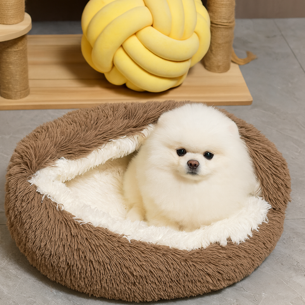 Pomeranian Warm Winter Bed