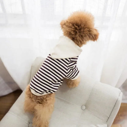 Striped Dog Hoodie