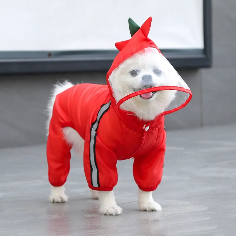 Waterproof Pomeranian Raincoat