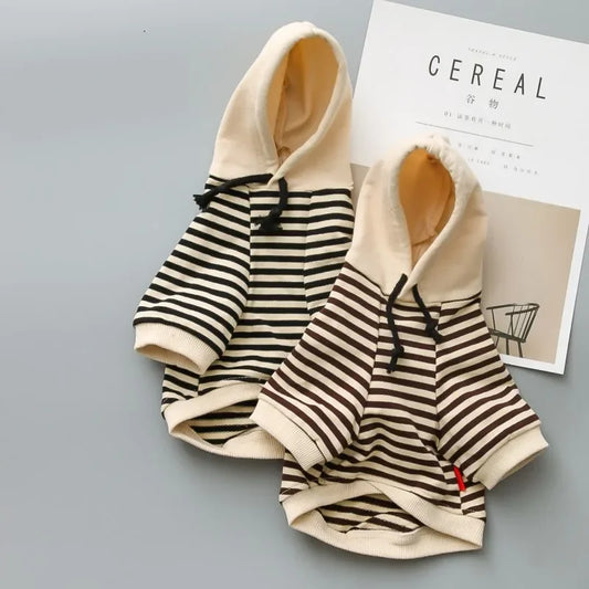 Striped Dog Hoodie