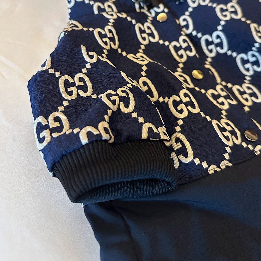 Designer Navy Dog Hoodie