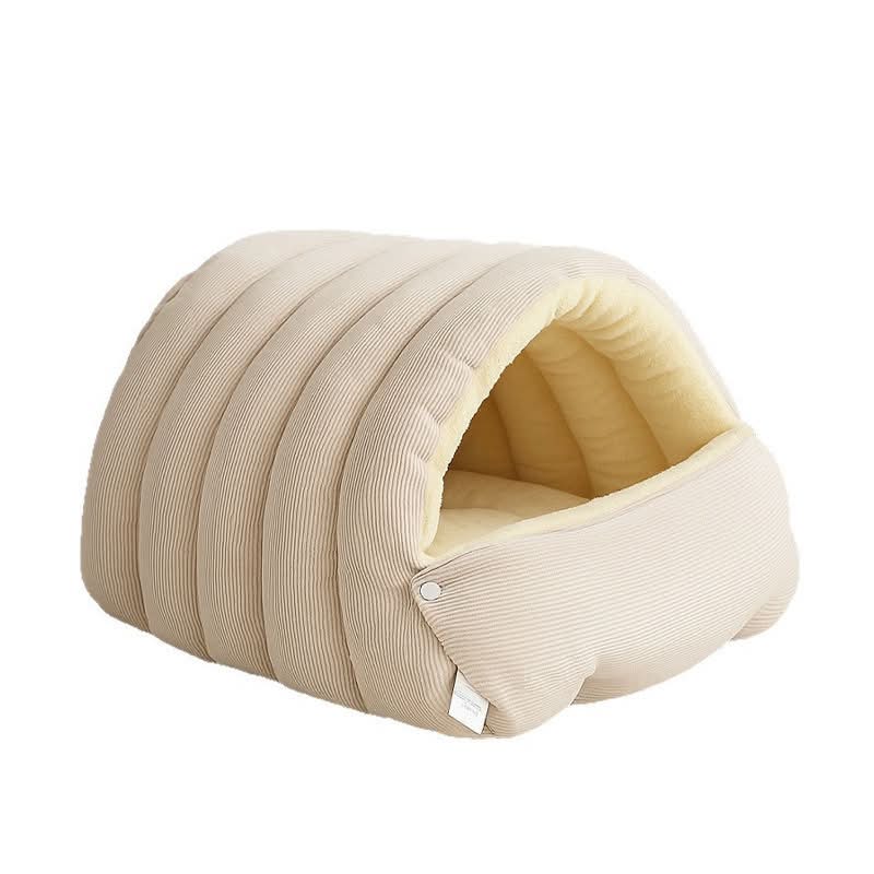 Carduroy Pomeranian Cave Bed