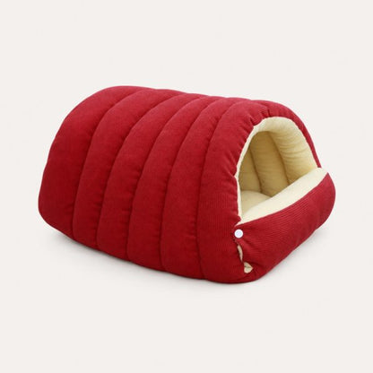 Carduroy Pomeranian Cave Bed