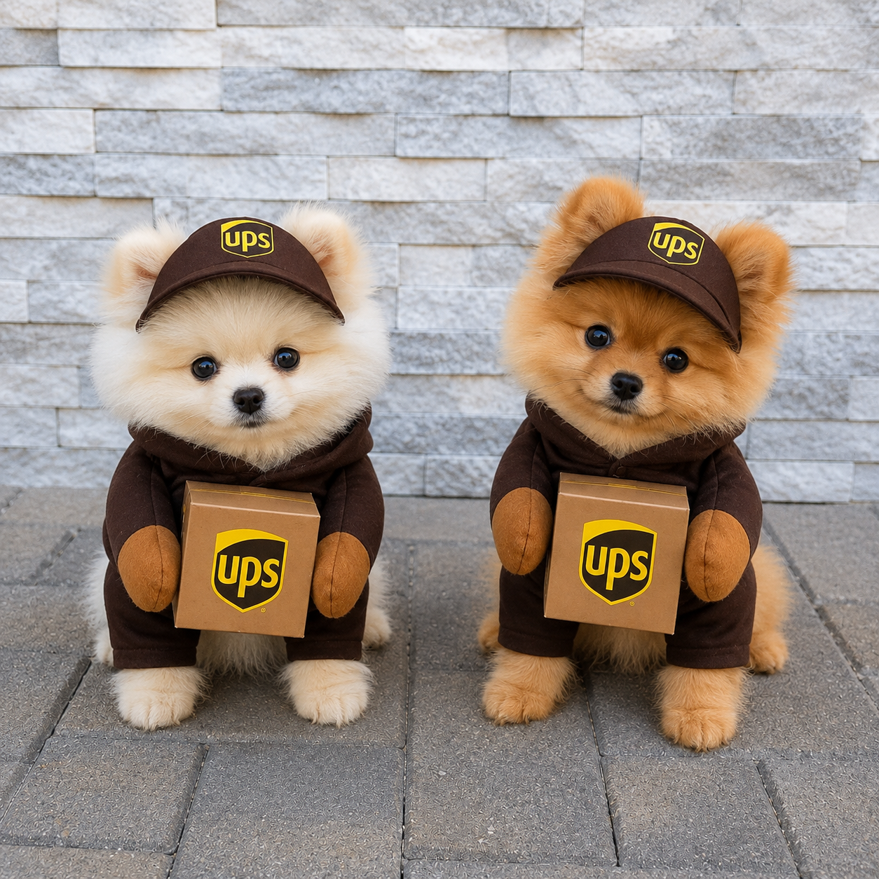 UPS Pomeranian Costume