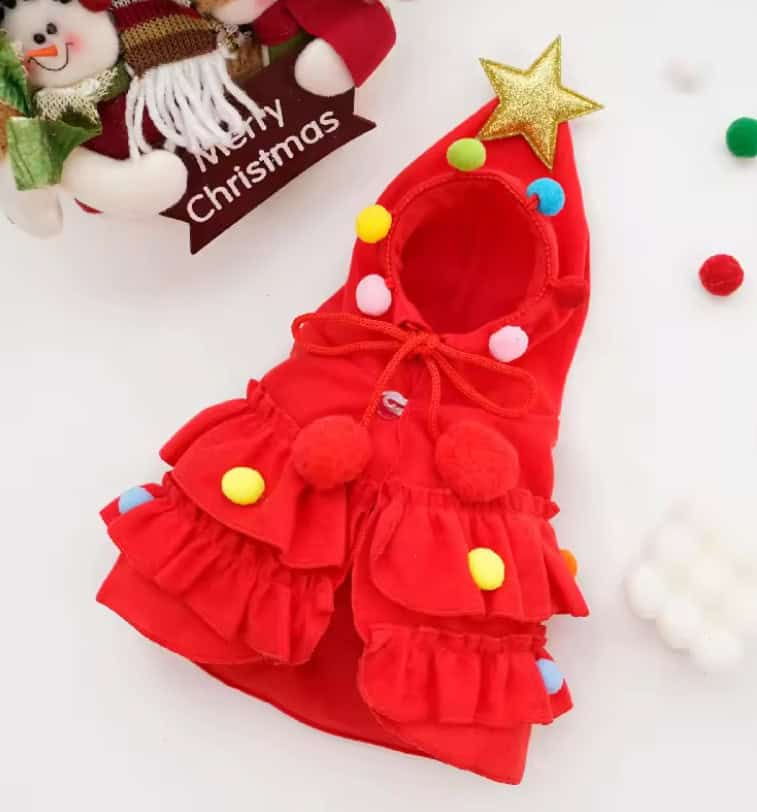 Pomeranian Christmas Tree Costume