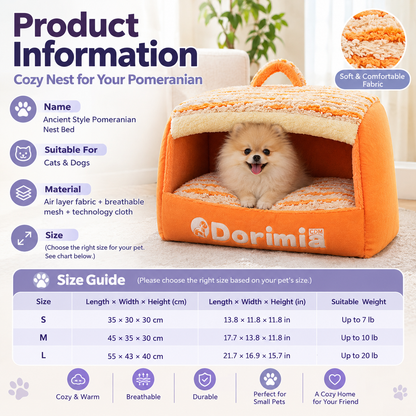 Pomeranian Cave Bed
